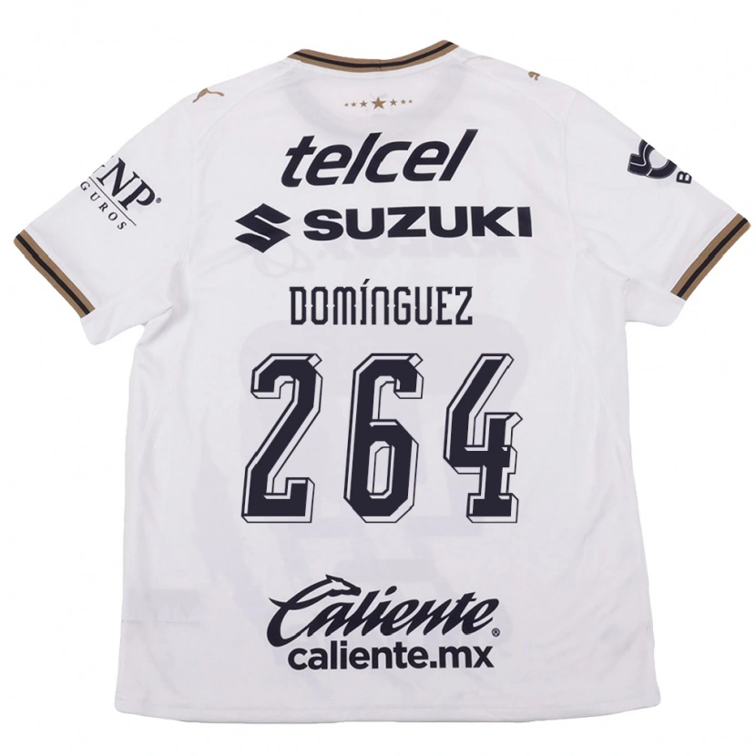 Danxen Dětské Gerardo Domínguez #264 Bílá Černá Hnědá Daleko Hráčské Dresy 2026/27 Dres