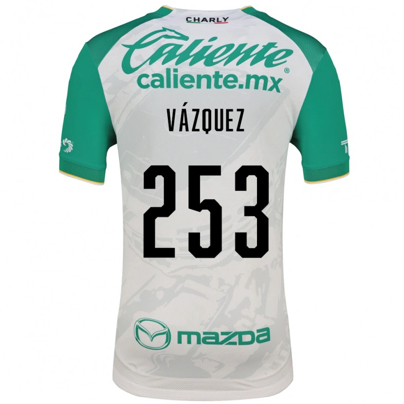 Danxen Dětské Héctor Vázquez #253 Světle Zelená Bílá Daleko Hráčské Dresy 2026/27 Dres