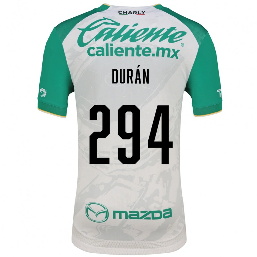 Danxen Dětské Diego Durán #294 Světle Zelená Bílá Daleko Hráčské Dresy 2026/27 Dres