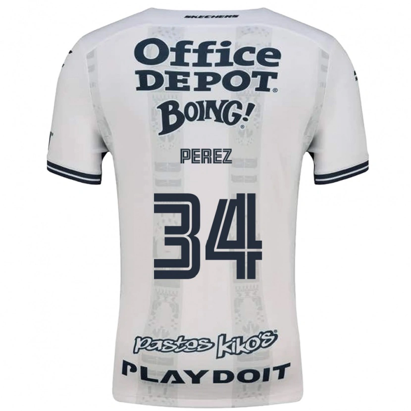 Danxen Dětské Julio Pérez #34 Červená Bílá Černá Daleko Hráčské Dresy 2026/27 Dres