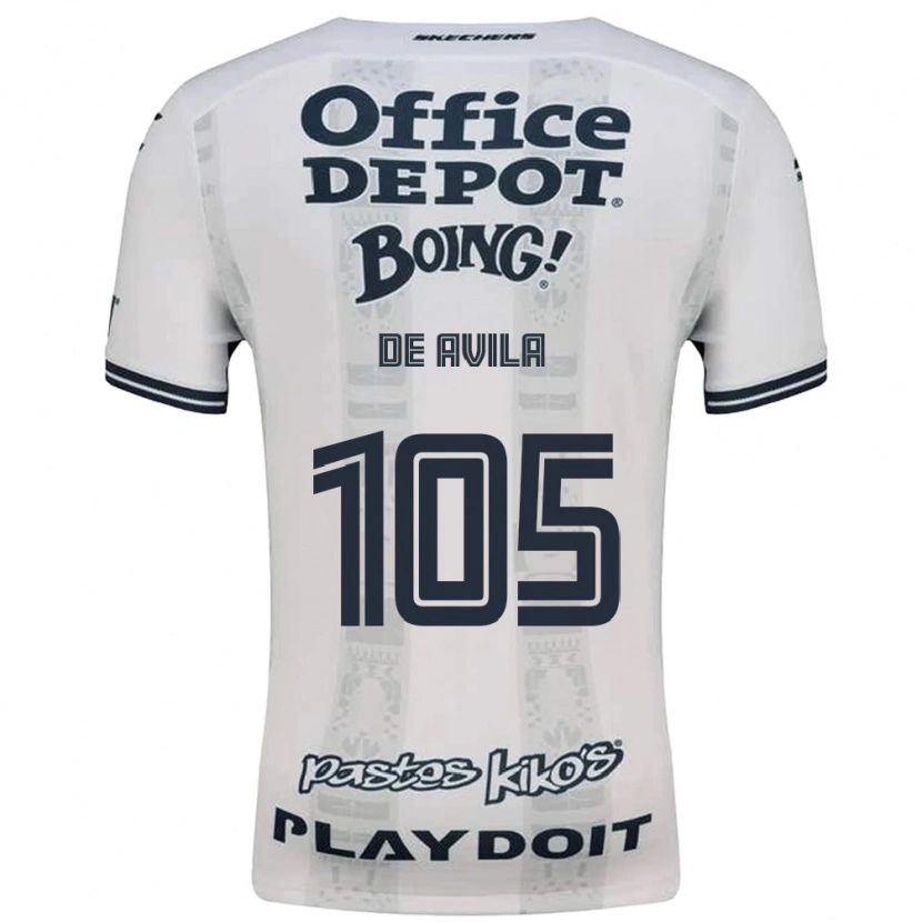 Danxen Dětské José De Ávila #105 Červená Bílá Černá Daleko Hráčské Dresy 2026/27 Dres