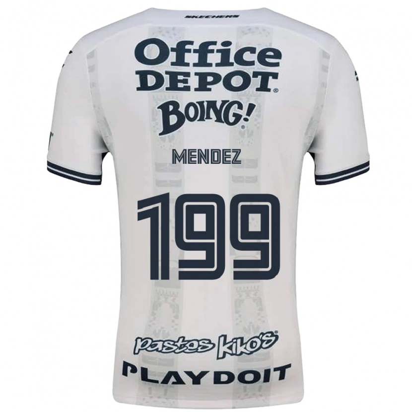 Danxen Dětské Daniel Méndez #199 Červená Bílá Černá Daleko Hráčské Dresy 2026/27 Dres