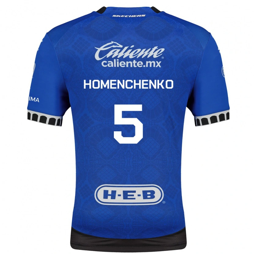 Danxen Dětské Santiago Homenchenko #5 Královsky Modrá Bílá Černá Daleko Hráčské Dresy 2026/27 Dres