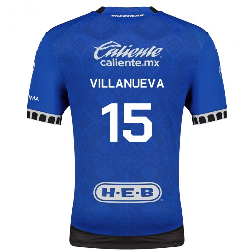 Danxen Dětské Carlos Villanueva #15 Královsky Modrá Bílá Černá Daleko Hráčské Dresy 2026/27 Dres
