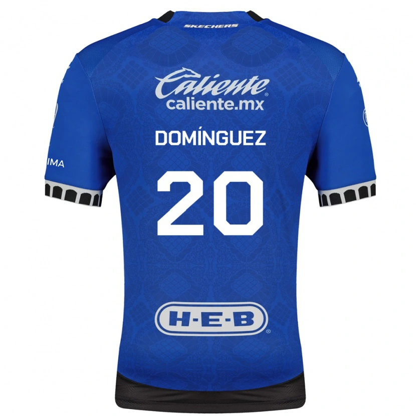 Danxen Dětské Misael Dominguez #20 Královsky Modrá Bílá Černá Daleko Hráčské Dresy 2026/27 Dres