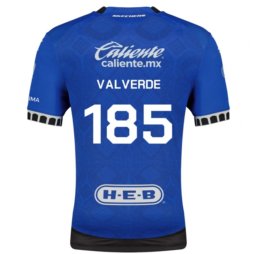 Danxen Dětské Luis Valverde #185 Královsky Modrá Bílá Černá Daleko Hráčské Dresy 2026/27 Dres