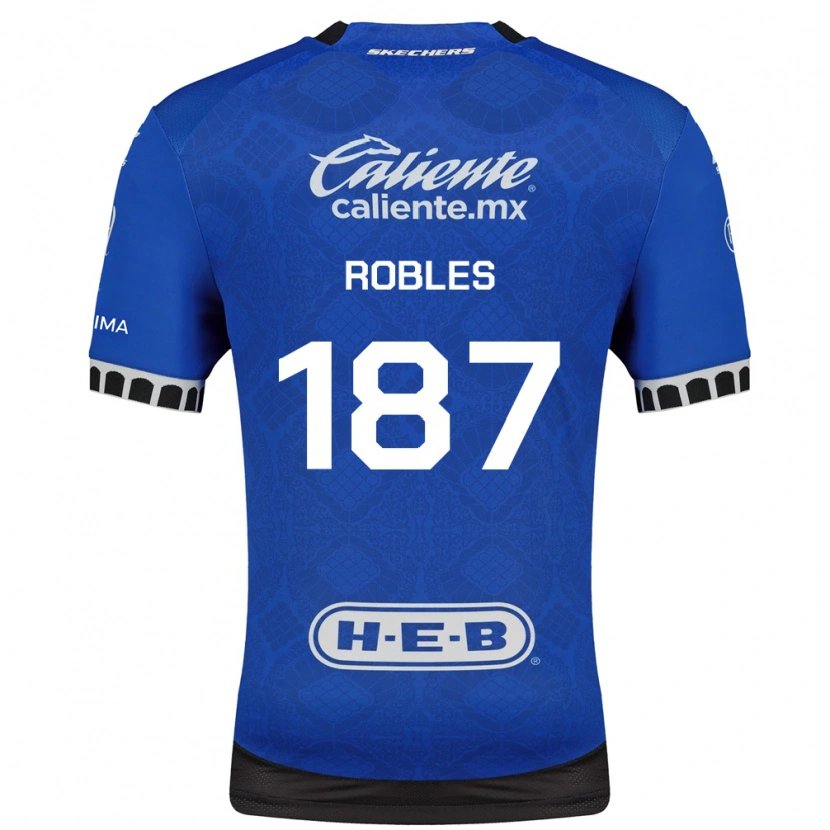 Danxen Dětské Claudio Robles #187 Královsky Modrá Bílá Černá Daleko Hráčské Dresy 2026/27 Dres