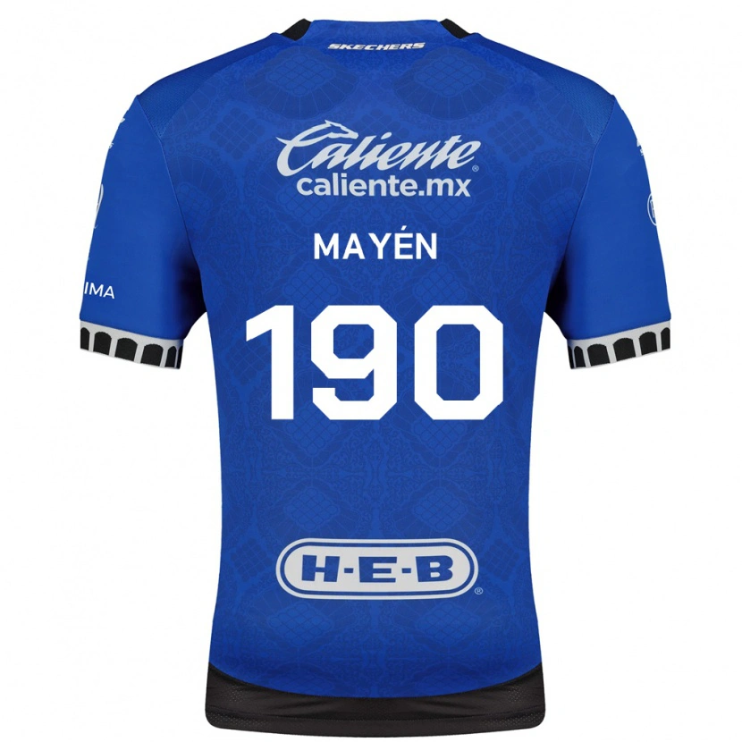 Danxen Dětské Eduardo Mayén #190 Královsky Modrá Bílá Černá Daleko Hráčské Dresy 2026/27 Dres