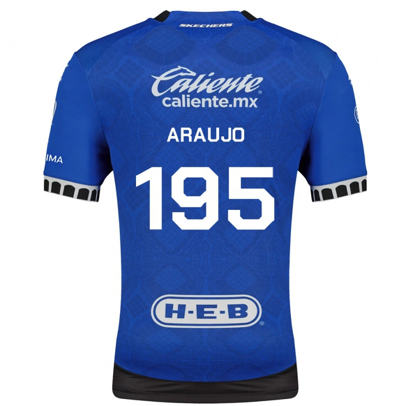Danxen Dětské Diego Araujo #195 Královsky Modrá Bílá Černá Daleko Hráčské Dresy 2026/27 Dres