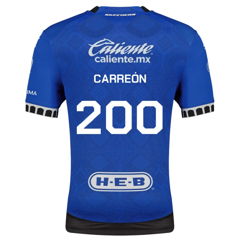 Danxen Dětské Cristian Carreón #200 Královsky Modrá Bílá Černá Daleko Hráčské Dresy 2026/27 Dres
