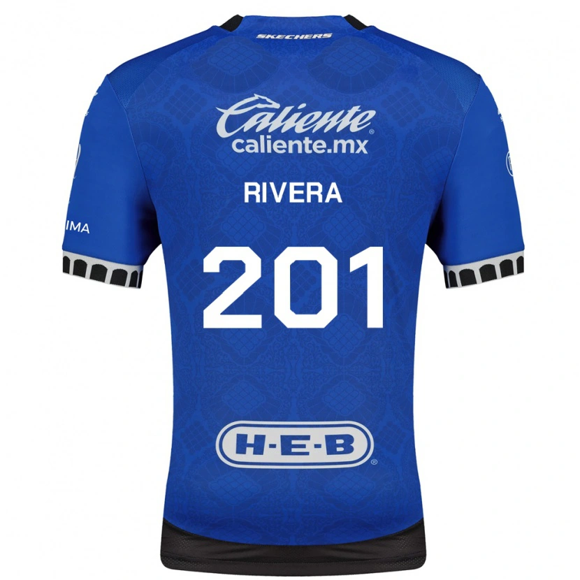 Danxen Dětské Christian Rivera #201 Královsky Modrá Bílá Černá Daleko Hráčské Dresy 2026/27 Dres
