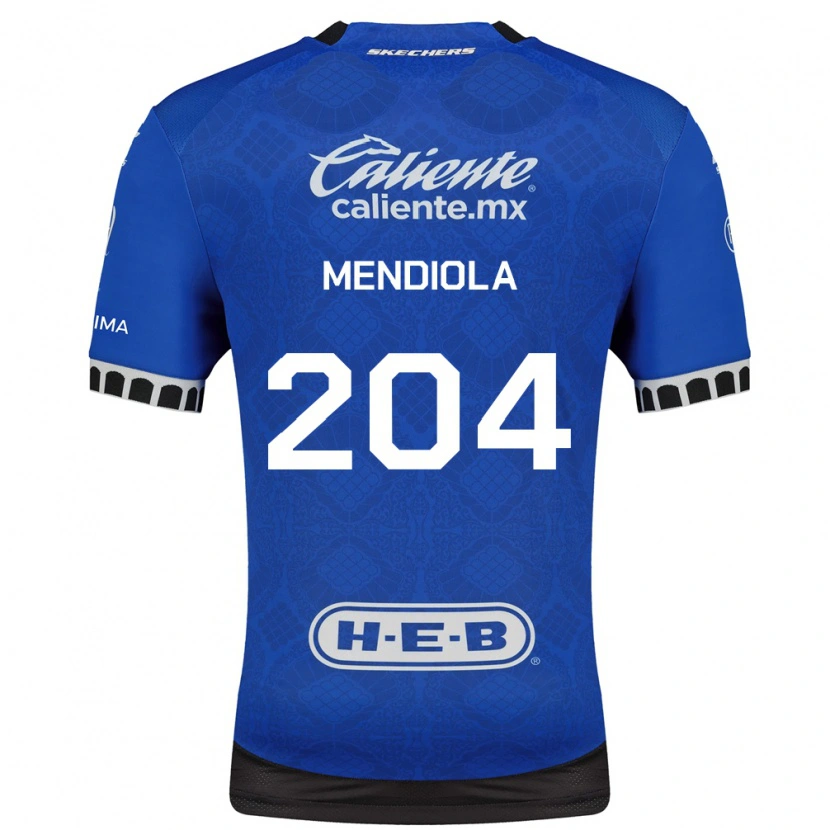 Danxen Dětské Carlos Mendiola #204 Královsky Modrá Bílá Černá Daleko Hráčské Dresy 2026/27 Dres