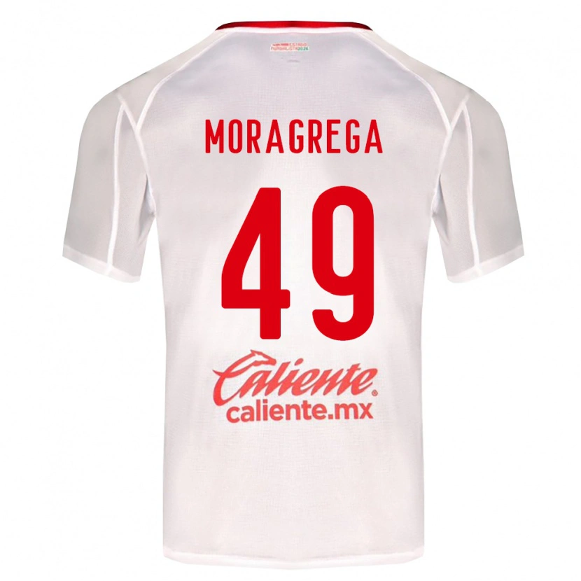 Danxen Dětské Vladimir Moragrega #49 Bílá Zelená Červená Daleko Hráčské Dresy 2026/27 Dres