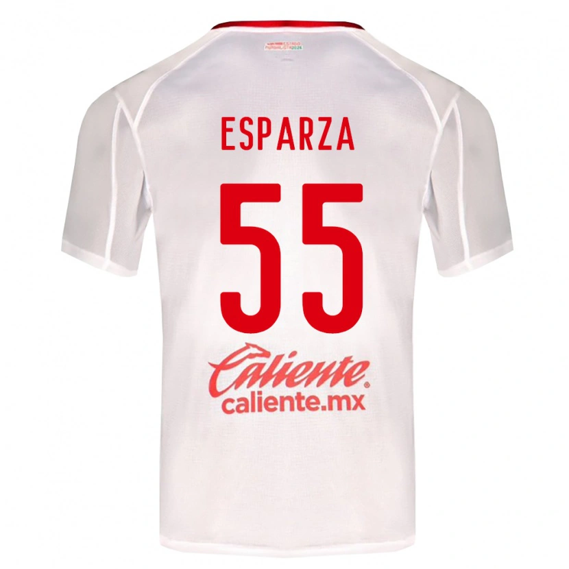 Danxen Dětské Sebastián Esparza #55 Bílá Zelená Červená Daleko Hráčské Dresy 2026/27 Dres
