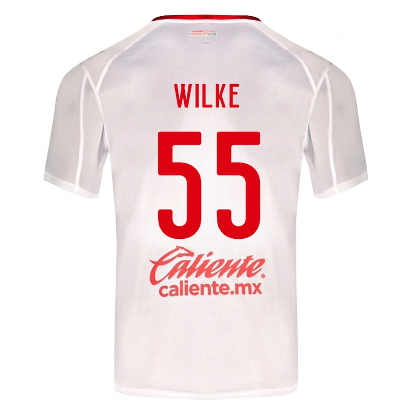 Danxen Dětské Teun Wilke #55 Bílá Zelená Červená Daleko Hráčské Dresy 2026/27 Dres