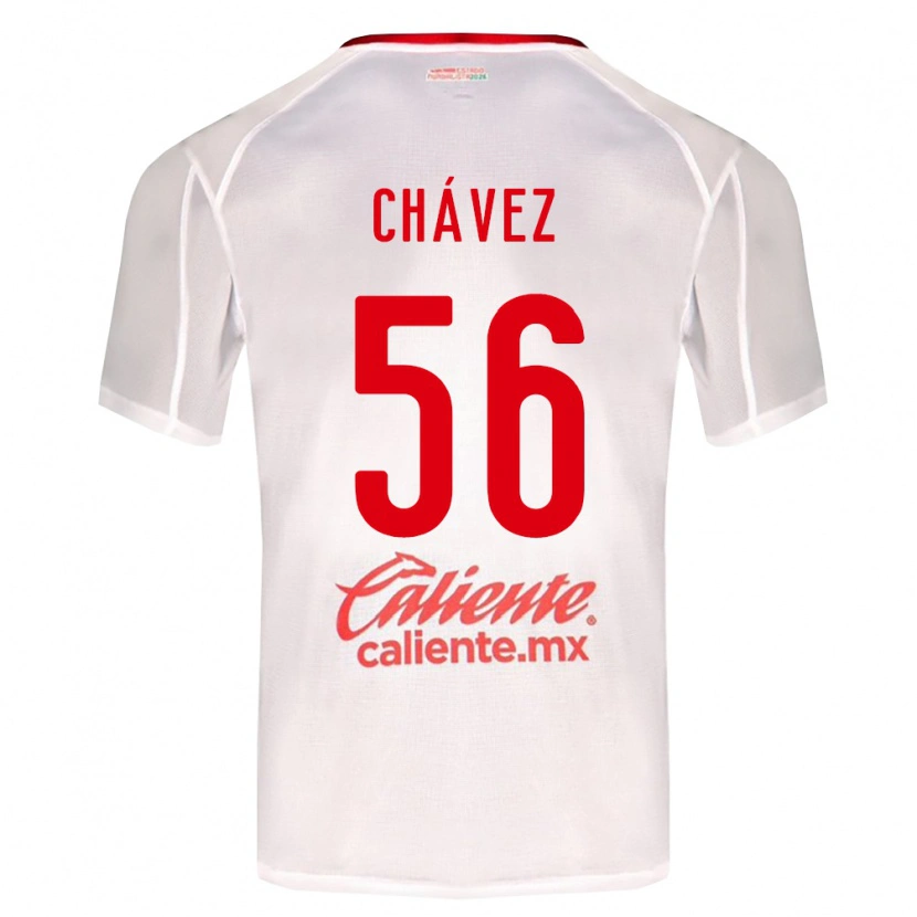 Danxen Dětské Ángel Chávez #56 Bílá Zelená Červená Daleko Hráčské Dresy 2026/27 Dres
