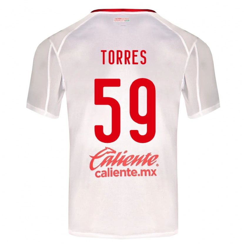 Danxen Dětské Christian Torres #59 Bílá Zelená Červená Daleko Hráčské Dresy 2026/27 Dres