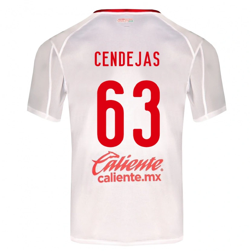Danxen Dětské Matías Cendejas #63 Bílá Zelená Červená Daleko Hráčské Dresy 2026/27 Dres