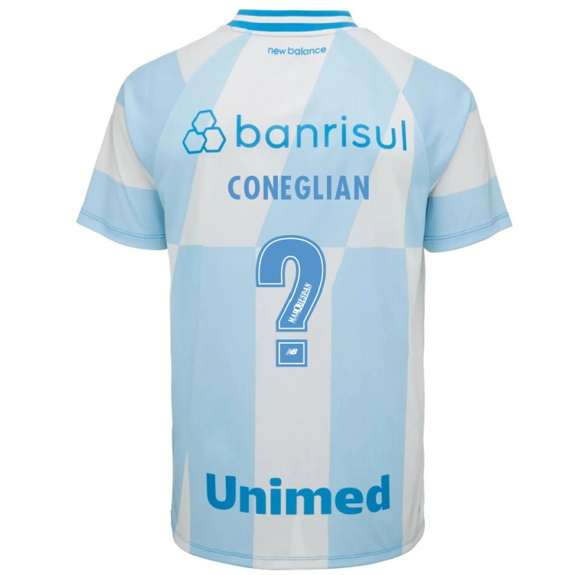 Danxen Dětské Arthur Coneglian #0 Světle Modrá Bílá Daleko Hráčské Dresy 2026/27 Dres