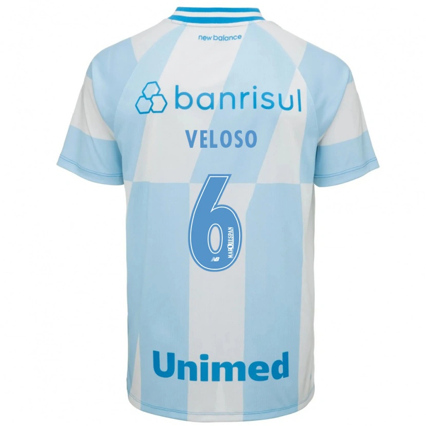 Danxen Dětské Guilherme Veloso #6 Světle Modrá Bílá Daleko Hráčské Dresy 2026/27 Dres