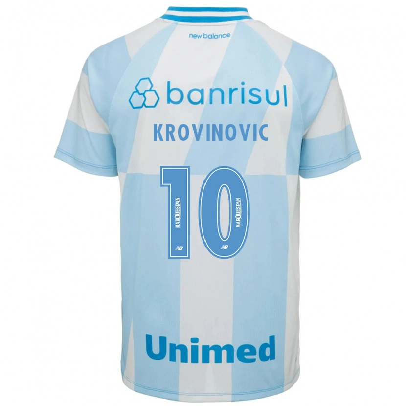 Danxen Dětské Filip Krovinovic #10 Světle Modrá Bílá Daleko Hráčské Dresy 2026/27 Dres
