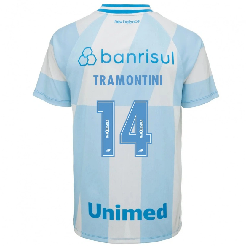 Danxen Dětské Bernardo Tramontini #14 Světle Modrá Bílá Daleko Hráčské Dresy 2026/27 Dres
