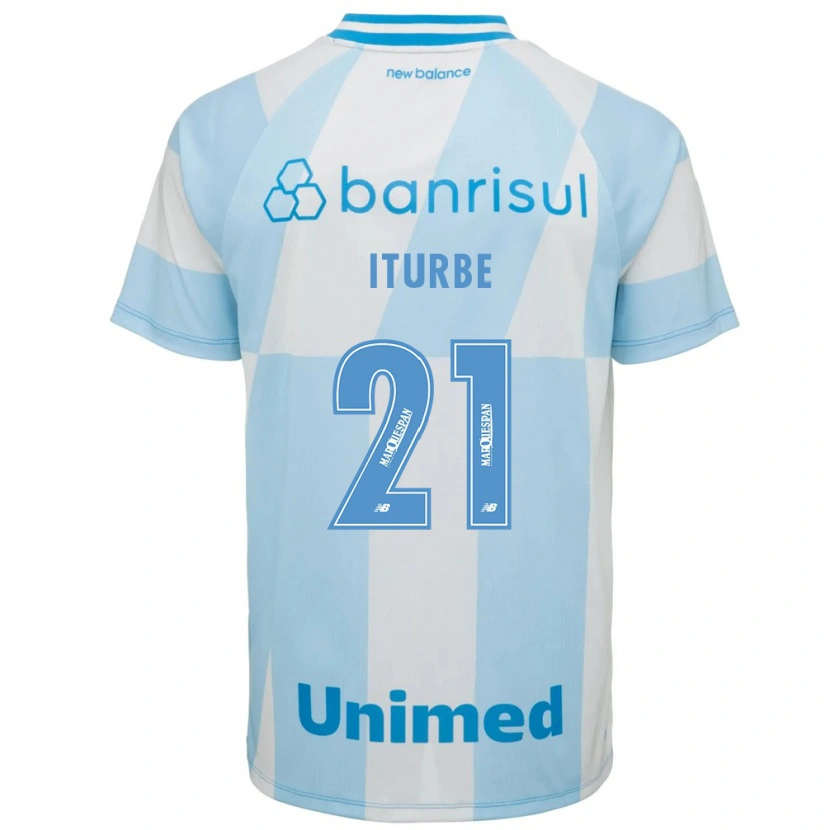 Danxen Dětské Juan Iturbe #21 Světle Modrá Bílá Daleko Hráčské Dresy 2026/27 Dres