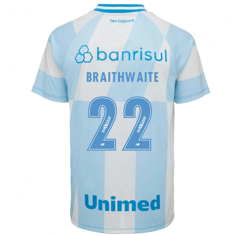 Danxen Dětské Martin Braithwaite #22 Světle Modrá Bílá Daleko Hráčské Dresy 2026/27 Dres