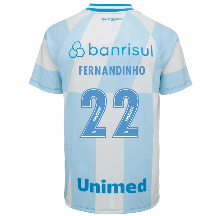 Danxen Dětské Fernandinho #22 Světle Modrá Bílá Daleko Hráčské Dresy 2026/27 Dres