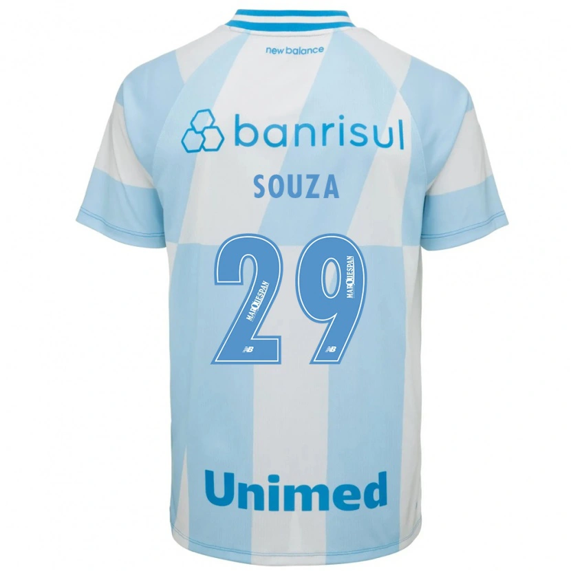 Danxen Dětské Diego Souza #29 Světle Modrá Bílá Daleko Hráčské Dresy 2026/27 Dres