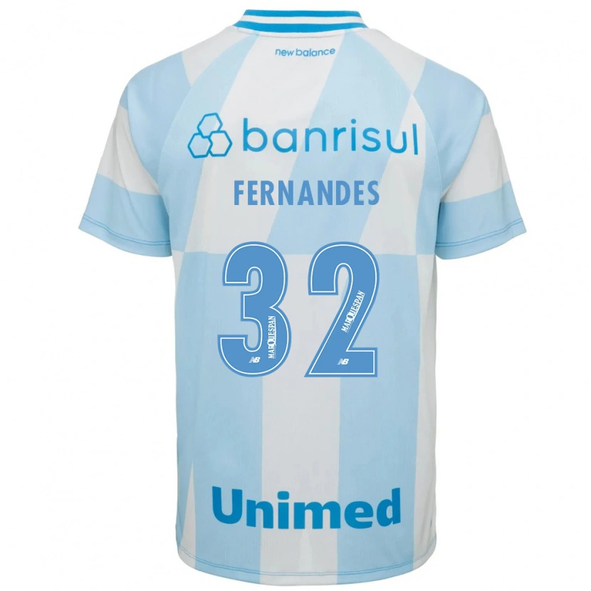 Danxen Dětské Nathan Fernandes #32 Světle Modrá Bílá Daleko Hráčské Dresy 2026/27 Dres