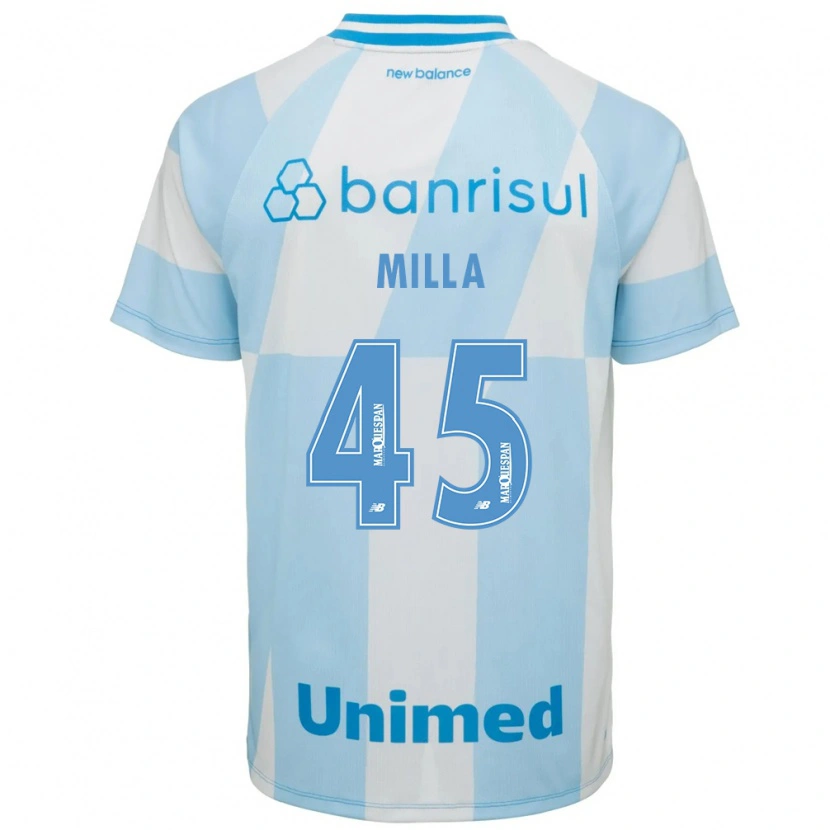 Danxen Dětské Lucas Milla #45 Světle Modrá Bílá Daleko Hráčské Dresy 2026/27 Dres