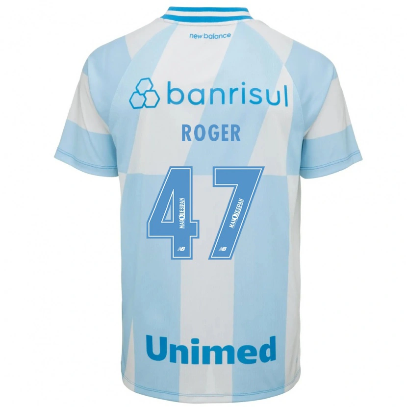 Danxen Dětské Roger Dias Fernandes #47 Světle Modrá Bílá Daleko Hráčské Dresy 2026/27 Dres