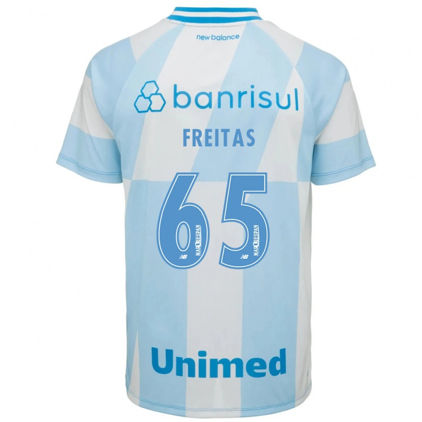 Danxen Dětské Riquelme Freitas Dos Santos #65 Světle Modrá Bílá Daleko Hráčské Dresy 2026/27 Dres