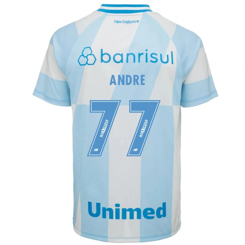Danxen Dětské André #77 Světle Modrá Bílá Daleko Hráčské Dresy 2026/27 Dres