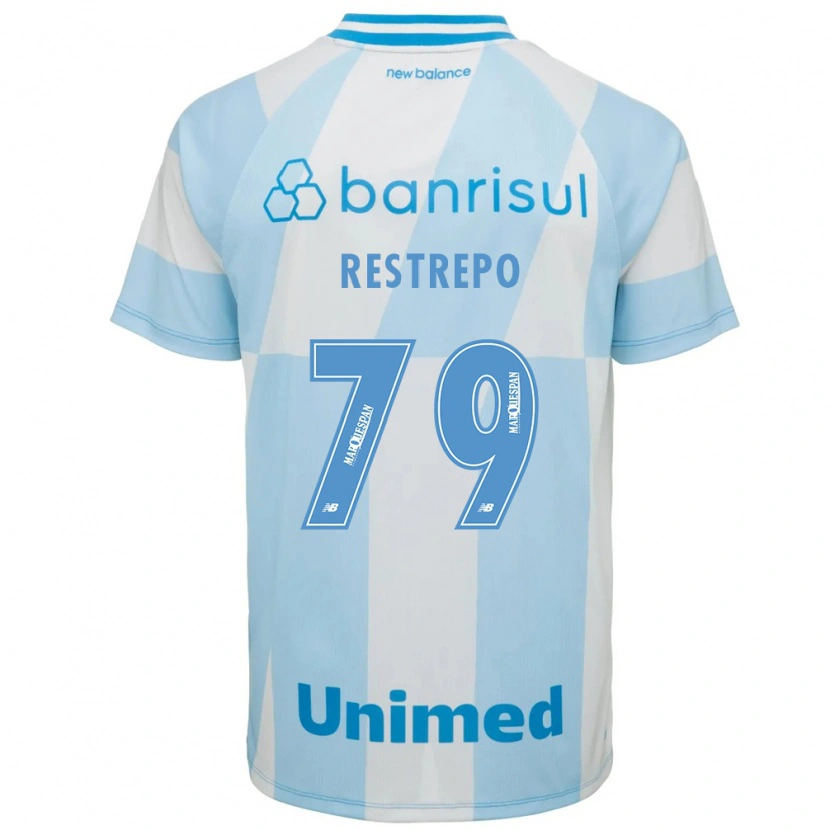 Danxen Dětské Kelly Restrepo #79 Světle Modrá Bílá Daleko Hráčské Dresy 2026/27 Dres