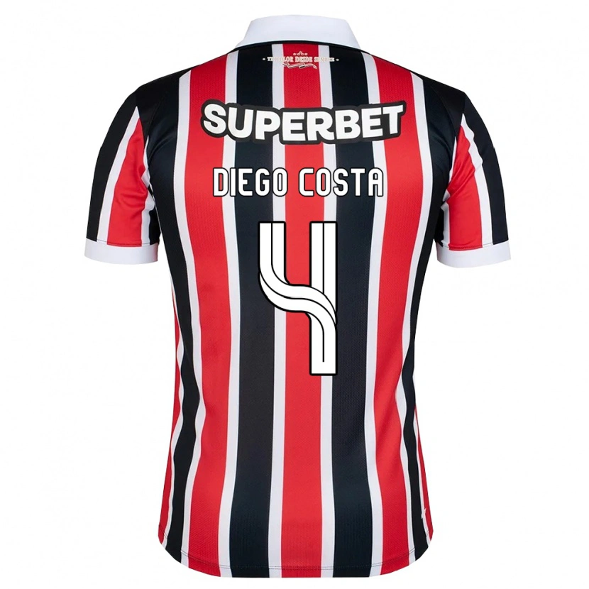 Danxen Dětské Diego Costa #4 Červená Bílá Černá Daleko Hráčské Dresy 2026/27 Dres