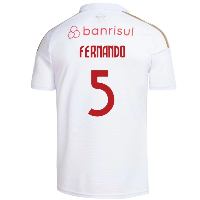 Danxen Dětské Fernando #5 Bílá Červená Daleko Hráčské Dresy 2026/27 Dres