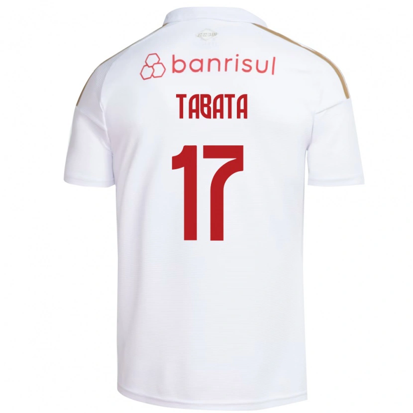 Danxen Dětské Bruno Tabata #17 Bílá Červená Daleko Hráčské Dresy 2026/27 Dres