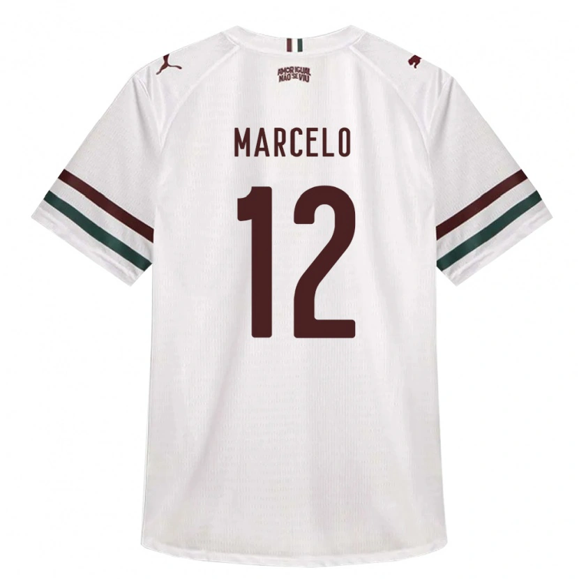 Danxen Dětské Marcelo #12 Bílá Zelená Vínová Daleko Hráčské Dresy 2026/27 Dres