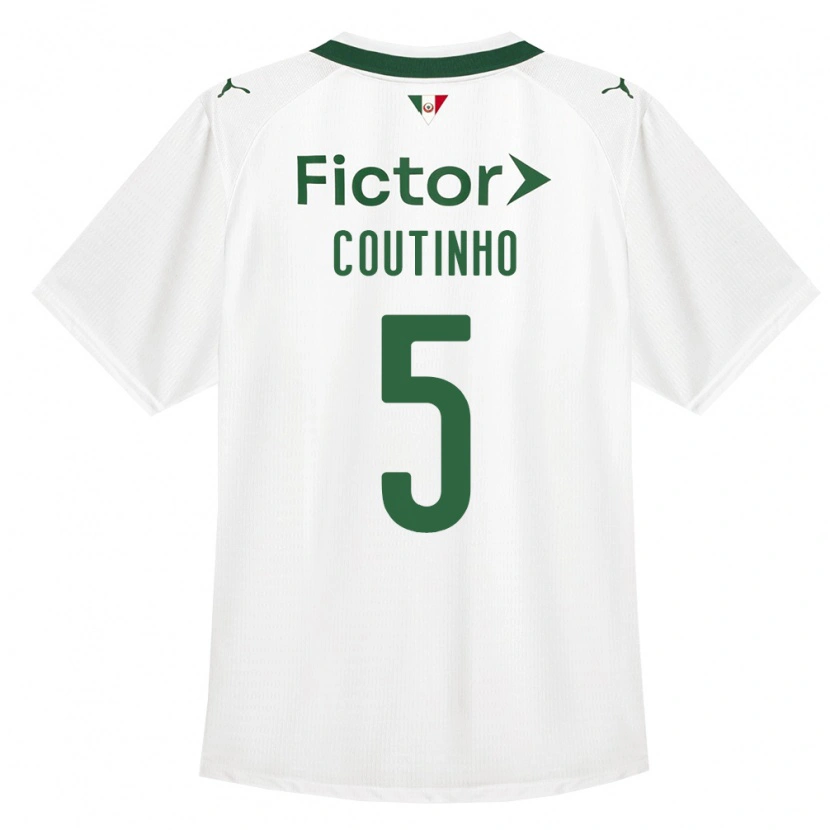 Danxen Dětské Rafael Coutinho #5 Zelená Bílá Daleko Hráčské Dresy 2026/27 Dres
