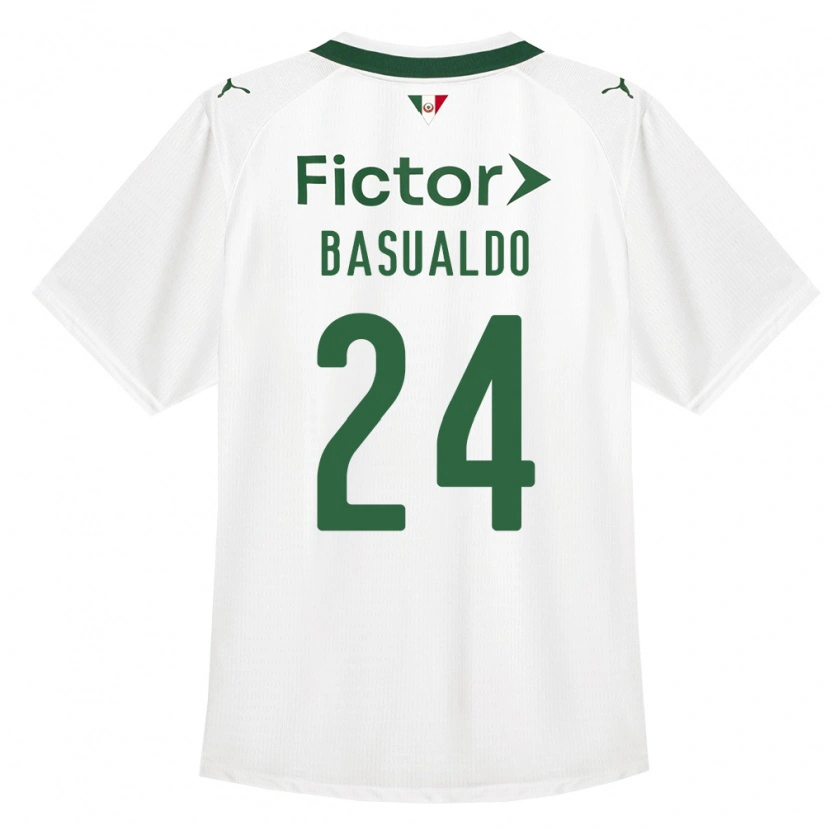 Danxen Dětské Luis Basualdo #24 Zelená Bílá Daleko Hráčské Dresy 2026/27 Dres