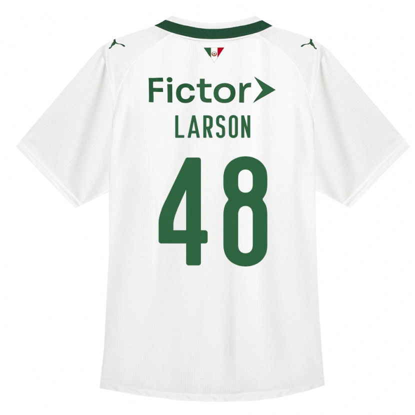 Danxen Dětské Larson Torna Ferreira Dos Santos #48 Zelená Bílá Daleko Hráčské Dresy 2026/27 Dres