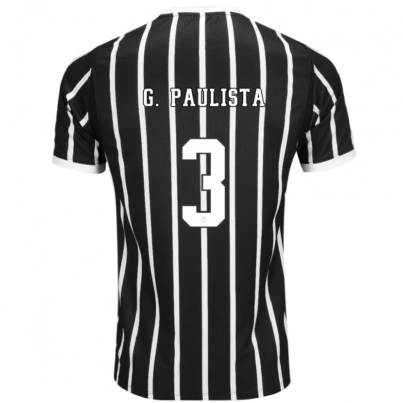 Danxen Dětské Gabriel Paulista #3 Černá Bílá Červená Daleko Hráčské Dresy 2026/27 Dres