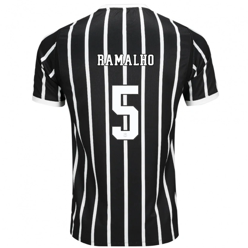 Danxen Dětské André Ramalho #5 Černá Bílá Červená Daleko Hráčské Dresy 2026/27 Dres