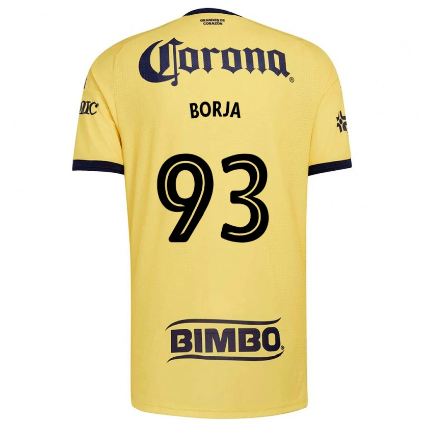 Danxen Dětské Miguel Borja #93 Žlutá Červená Černá Domů Hráčské Dresy 2026/27 Dres