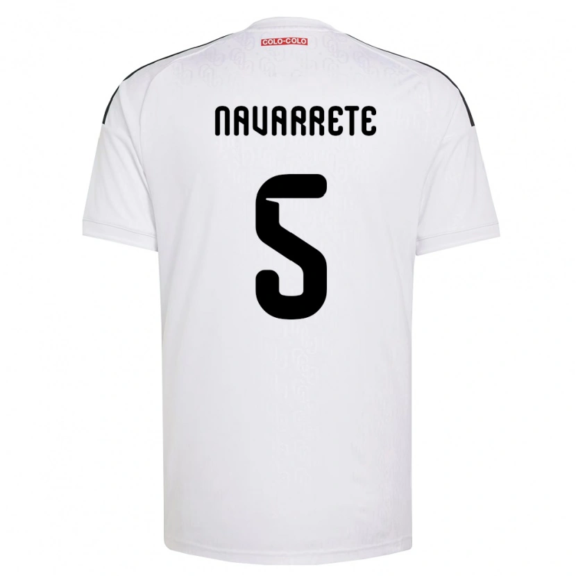 Danxen Pánské Martín Navarrete #5 Bílá Černá Domů Hráčské Dresy 2026/27 Dres