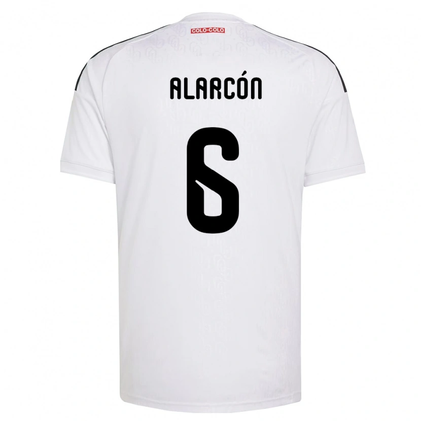 Danxen Pánské Tomás Alarcón #6 Bílá Černá Domů Hráčské Dresy 2026/27 Dres