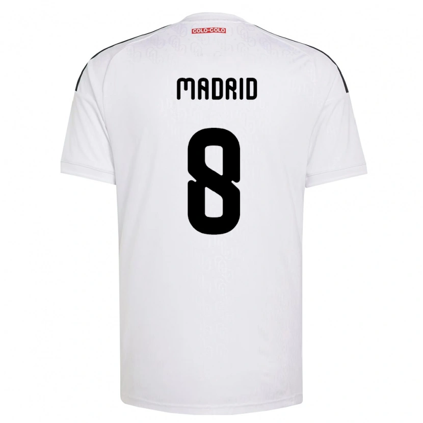 Danxen Pánské Álvaro Madrid #8 Bílá Černá Domů Hráčské Dresy 2026/27 Dres