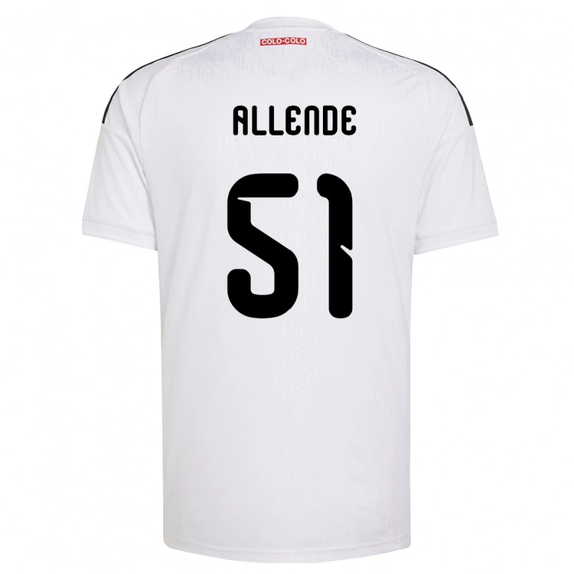 Danxen Pánské Pierre Allende #51 Bílá Černá Domů Hráčské Dresy 2026/27 Dres